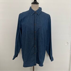 Charter club denim button up
